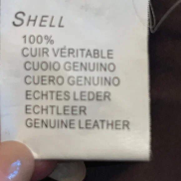 Y - INN GENUINE LEATHER CHOCOLATE BROWN LEATHER MOTO JACKET - STUDDED - EU 48 - Picture 14 of 14